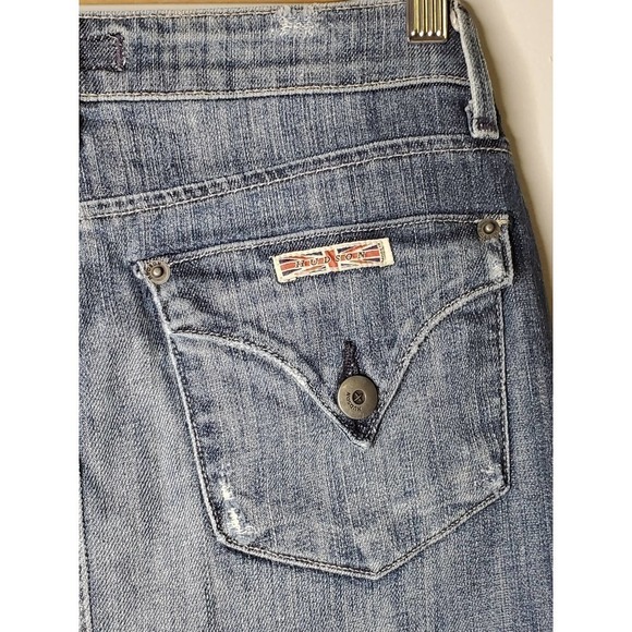 Hudson Jeans Distressed Denim Jean Pencil Skirt Size 25 - Picture 6 of 8